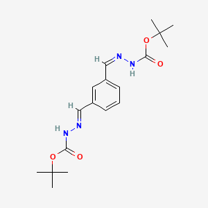 molecular formula C18H26N4O4 B5349067 tert-butyl N-[(E)-[3-[(Z)-[(2-methylpropan-2-yl)oxycarbonylhydrazinylidene]methyl]phenyl]methylideneamino]carbamate 