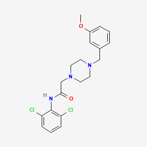 molecular formula C20H23Cl2N3O2 B5349190 N-(2,6-dichlorophenyl)-2-[4-(3-methoxybenzyl)-1-piperazinyl]acetamide 