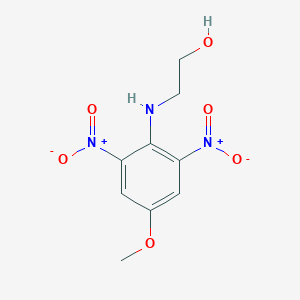 molecular formula C9H11N3O6 B053493 Hydroxyethyl-2,6-dinitro-p-anisidine CAS No. 122252-11-3
