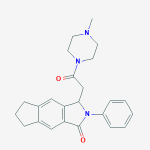 3-(2-(4-Methylpiperazin-1-yl)-2-oxoethyl)-2-phenyl-2,3,6,7-tetrahydrocyclopenta[f]isoindol-1(5H)-one