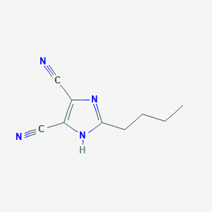 molecular formula C9H10N4 B053501 2-butyl-1H-imidazole-4,5-dicarbonitrile CAS No. 114772-25-7