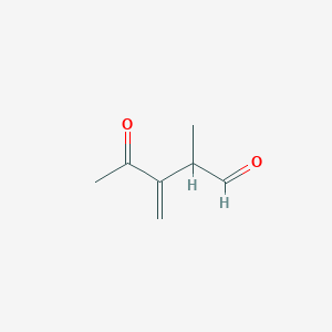 molecular formula C7H10O2 B053517 2-Methyl-3-methylidene-4-oxopentanal CAS No. 124186-14-7