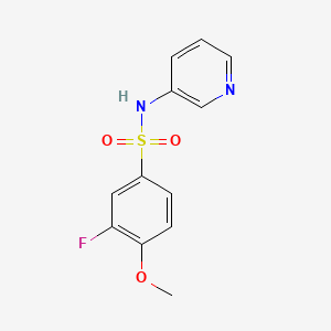 molecular formula C12H11FN2O3S B5352072 3-fluoro-4-methoxy-N-3-pyridinylbenzenesulfonamide 