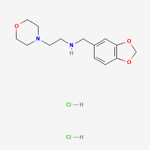 molecular formula C14H22Cl2N2O3 B5352117 N-(1,3-benzodioxol-5-ylmethyl)-2-(4-morpholinyl)ethanamine dihydrochloride 