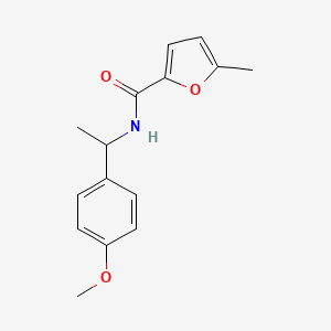 molecular formula C15H17NO3 B5352220 N-[1-(4-methoxyphenyl)ethyl]-5-methylfuran-2-carboxamide 
