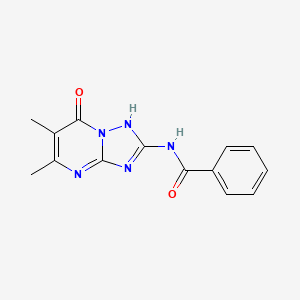 molecular formula C14H13N5O2 B5352237 N-(5,6-dimethyl-7-oxo-4,7-dihydro[1,2,4]triazolo[1,5-a]pyrimidin-2-yl)benzamide 