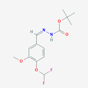 molecular formula C14H18F2N2O4 B5352241 tert-butyl 2-[4-(difluoromethoxy)-3-methoxybenzylidene]hydrazinecarboxylate 