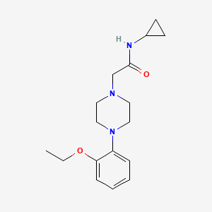molecular formula C17H25N3O2 B5352295 N-cyclopropyl-2-[4-(2-ethoxyphenyl)piperazin-1-yl]acetamide 