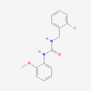 molecular formula C15H15ClN2O2 B5352340 N-(2-chlorobenzyl)-N'-(2-methoxyphenyl)urea 