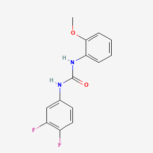 molecular formula C14H12F2N2O2 B5352463 N-(3,4-difluorophenyl)-N'-(2-methoxyphenyl)urea 