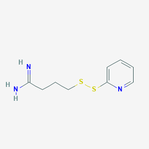 molecular formula C9H13N3S2 B053530 4-(2-Pyridyldithio)butyramidine CAS No. 124985-61-1