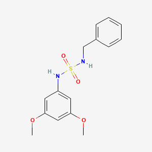 molecular formula C15H18N2O4S B5353043 N-benzyl-N'-(3,5-dimethoxyphenyl)sulfamide 