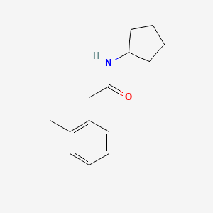 molecular formula C15H21NO B5353209 N-cyclopentyl-2-(2,4-dimethylphenyl)acetamide 