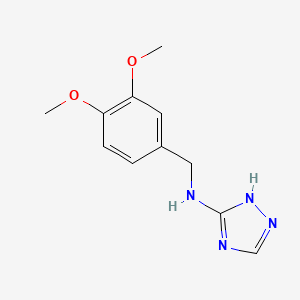 molecular formula C11H14N4O2 B5353230 N-(3,4-dimethoxybenzyl)-1H-1,2,4-triazol-5-amine 
