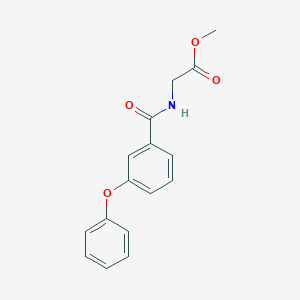 molecular formula C16H15NO4 B5353249 Methyl 2-[(3-phenoxybenzoyl)amino]acetate 