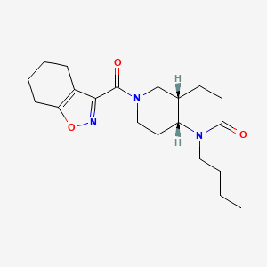 molecular formula C20H29N3O3 B5353276 rac-(4aS,8aR)-1-butyl-6-(4,5,6,7-tetrahydro-2,1-benzisoxazol-3-ylcarbonyl)octahydro-1,6-naphthyridin-2(1H)-one 