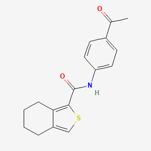 molecular formula C17H17NO2S B5353468 N-(4-acetylphenyl)-4,5,6,7-tetrahydro-2-benzothiophene-1-carboxamide 