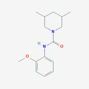 molecular formula C15H22N2O2 B5353543 N-(2-methoxyphenyl)-3,5-dimethylpiperidine-1-carboxamide 