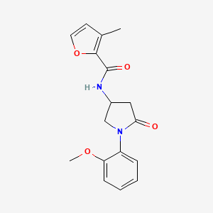 molecular formula C17H18N2O4 B5353718 N-[1-(2-methoxyphenyl)-5-oxopyrrolidin-3-yl]-3-methyl-2-furamide 