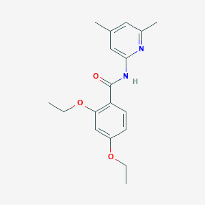 molecular formula C18H22N2O3 B5353722 N-(4,6-dimethylpyridin-2-yl)-2,4-diethoxybenzamide 