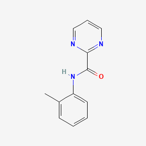 molecular formula C12H11N3O B5353950 N-(2-methylphenyl)-2-pyrimidinecarboxamide 