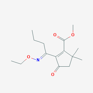molecular formula C15H23NO4 B5354016 methyl 2-(N-ethoxybutanimidoyl)-5,5-dimethyl-3-oxo-1-cyclopentene-1-carboxylate 