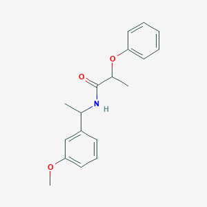 molecular formula C18H21NO3 B5354048 N-[1-(3-methoxyphenyl)ethyl]-2-phenoxypropanamide 