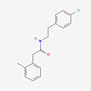molecular formula C17H18ClNO B5354090 N-[2-(4-chlorophenyl)ethyl]-2-(2-methylphenyl)acetamide 