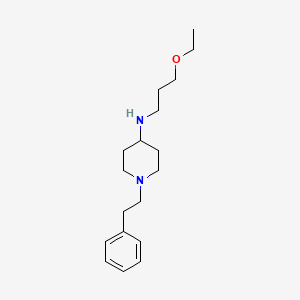 molecular formula C18H30N2O B5354115 N-(3-ethoxypropyl)-1-(2-phenylethyl)-4-piperidinamine 