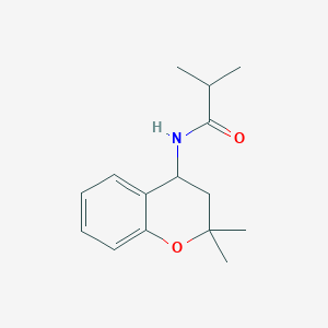 molecular formula C15H21NO2 B5354366 N-(2,2-dimethyl-3,4-dihydro-2H-chromen-4-yl)-2-methylpropanamide 