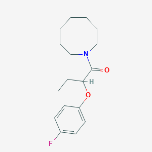 molecular formula C17H24FNO2 B5354384 1-(Azocan-1-yl)-2-(4-fluorophenoxy)butan-1-one 