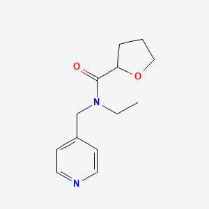 molecular formula C13H18N2O2 B5354783 N-ethyl-N-(pyridin-4-ylmethyl)tetrahydrofuran-2-carboxamide 