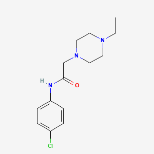 molecular formula C14H20ClN3O B5354858 N-(4-chlorophenyl)-2-(4-ethylpiperazin-1-yl)acetamide 