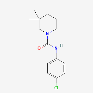 molecular formula C14H19ClN2O B5355013 N-(4-chlorophenyl)-3,3-dimethyl-1-piperidinecarboxamide 