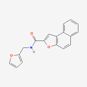 molecular formula C18H13NO3 B5355072 N-(2-furylmethyl)naphtho[2,1-b]furan-2-carboxamide 