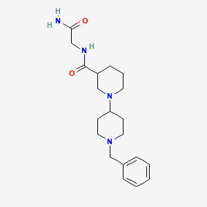 molecular formula C20H30N4O2 B5355434 N-(2-amino-2-oxoethyl)-1'-benzyl-1,4'-bipiperidine-3-carboxamide 