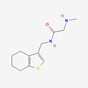 molecular formula C12H18N2OS B5355549 N~2~-methyl-N~1~-(4,5,6,7-tetrahydro-1-benzothien-3-ylmethyl)glycinamide 