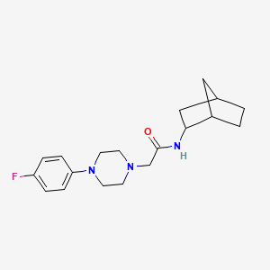 molecular formula C19H26FN3O B5355879 N-bicyclo[2.2.1]hept-2-yl-2-[4-(4-fluorophenyl)-1-piperazinyl]acetamide 