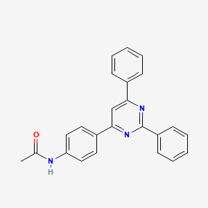 molecular formula C24H19N3O B5355915 N-[4-(2,6-diphenylpyrimidin-4-yl)phenyl]acetamide 