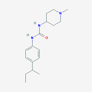 molecular formula C17H27N3O B5355922 N-[4-(SEC-BUTYL)PHENYL]-N'-(1-METHYL-4-PIPERIDYL)UREA 