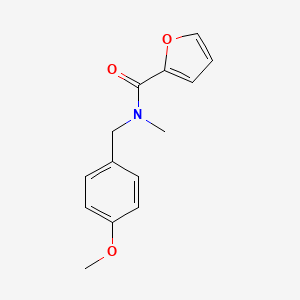 molecular formula C14H15NO3 B5355962 N-(4-methoxybenzyl)-N-methyl-2-furamide 