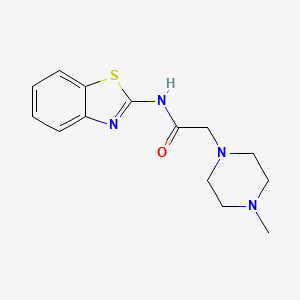 molecular formula C14H18N4OS B5356296 N-(1,3-benzothiazol-2-yl)-2-(4-methylpiperazin-1-yl)acetamide 