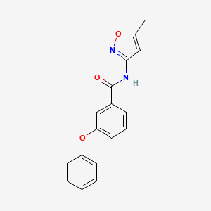 molecular formula C17H14N2O3 B5356375 N-(5-methyl-1,2-oxazol-3-yl)-3-phenoxybenzamide 