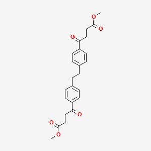 molecular formula C24H26O6 B5356409 dimethyl 4,4'-(1,2-ethanediyldi-4,1-phenylene)bis(4-oxobutanoate) 