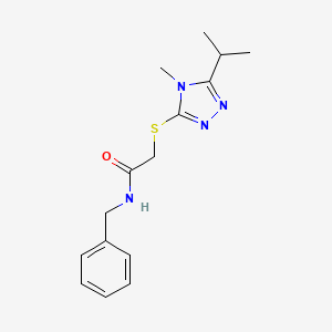 molecular formula C15H20N4OS B5356703 N-BENZYL-2-[(5-ISOPROPYL-4-METHYL-4H-1,2,4-TRIAZOL-3-YL)SULFANYL]ACETAMIDE 