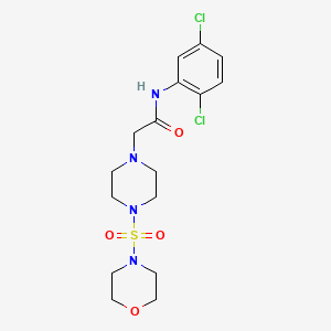 molecular formula C16H22Cl2N4O4S B5356967 N-(2,5-Dichloro-phenyl)-2-[4-(morpholine-4-sulfonyl)-piperazin-1-yl]-acetamide 