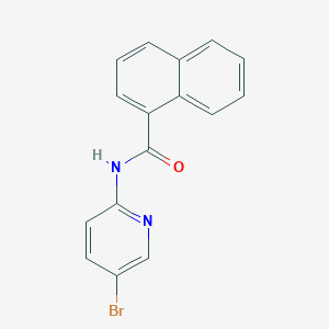 molecular formula C16H11BrN2O B5357125 N-(5-bromopyridin-2-yl)naphthalene-1-carboxamide 