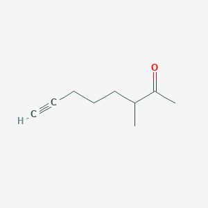 molecular formula C9H14O B053573 3-Methyloct-7-YN-2-one CAS No. 112905-35-8