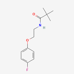 molecular formula C13H18FNO2 B5357486 N-[2-(4-fluorophenoxy)ethyl]-2,2-dimethylpropanamide 