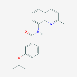 molecular formula C20H20N2O2 B5357851 N-(2-methylquinolin-8-yl)-3-(propan-2-yloxy)benzamide 